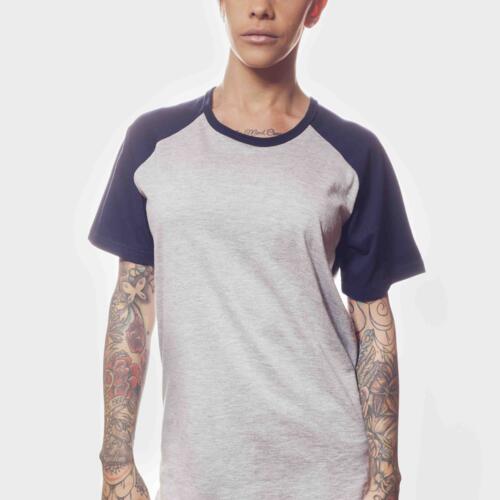 Ladies Short Sleeve Baseball Top Thumbnail